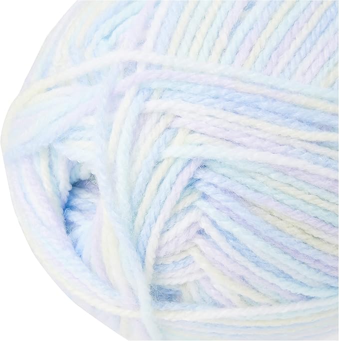 Lion Brand Yarn (1 Skein) Babysoft Baby Yarn Yarn, Pastel Print (Pack of 2)