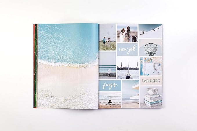 Free Period Press Vision Board Book, 700+ Words & Images in All Categories, for Visualizing Your Life Goals & Dreams, Playful, Stylish Pictures for Collage Making & Scrapbooking (Adult)