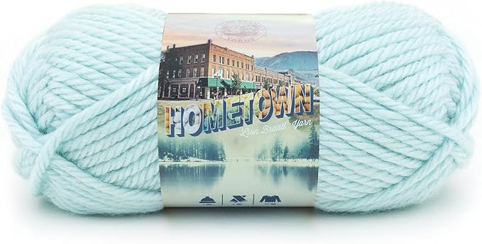 Lion Brand Yarn Hometown Yarn, Super-Bulky Yarn for Knitting, Crocheting, and Crafting, 1 Pack, Louisville Julep