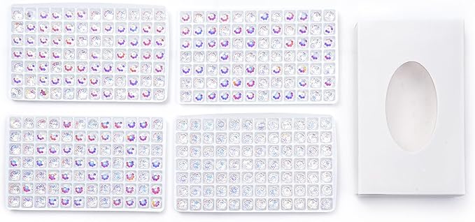 336 pcs 8mm 68 Faceted Sparkly Crystal Rondelle Beads Bulk AB Clear Glass Bead Set for DIY Jewelry Bracelet Necklace Earring Making Crafts Kit (Flash White)