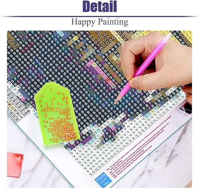 Mrnsiet Diamond Painting Kits for Adults, Magic Book Diamond Art Kits for Beginners, DIY Full Drill Diamond Dots Paintings with Diamonds Gem Art and Crafts for Home Wall Decor 12x16 Inch
