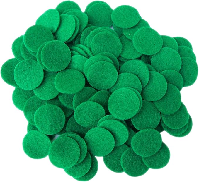 Playfully Ever After Green Craft Felt Circles (1.5 Inch - 94pc)