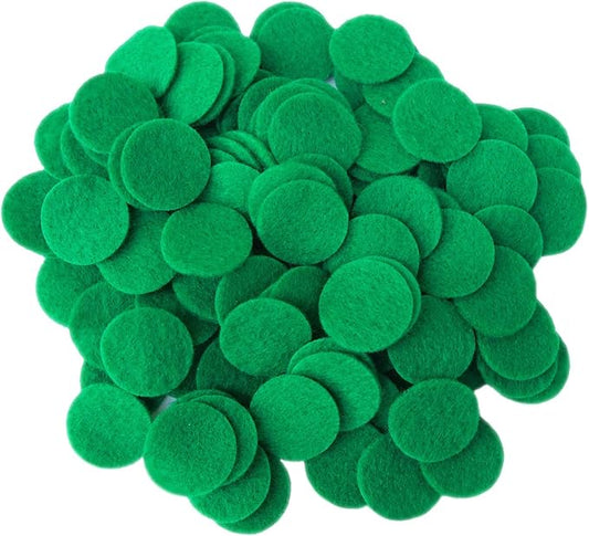 Playfully Ever After Green Craft Felt Circles (1.5 Inch - 94pc)