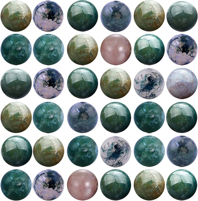 Natural Stone Beads 100pcs 6mm India Agate Round Genuine Real Stone Beading Loose Gemstone Hole Size 1mm DIY Smooth Beads for Bracelet Necklace Earrings Jewelry Making (India Agate, 6mm)