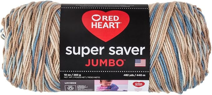 RED Heart Super Saver Jumbo Yarn, Mirage