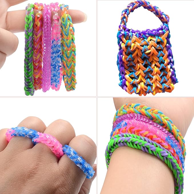 YYOODS 11000+Rubber Band Bracelet kit, Loom Bracelet Making Kit for Girls,Rubber Bands Refill Loom Set,for Kids Friendship Bracelet Kids Girls Birthday Gift Kits