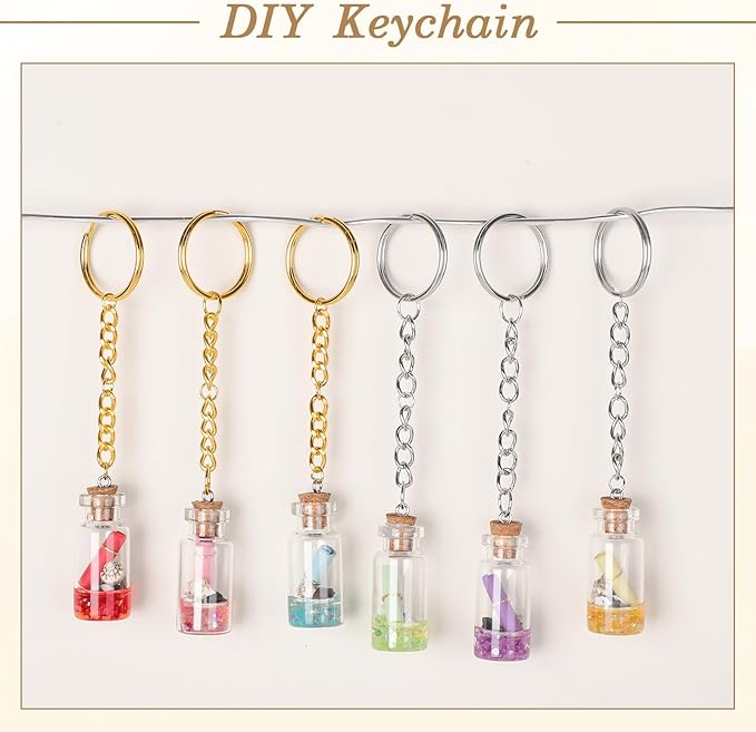 BESARME 1130PCS Keychain Making Kit Jump Rings for Jewelry DIY Key chain Supplies with Keyrings Bulk, Metal Lobster Claw Clasp, Swivel Snap Hook, Extender Chain for Crafts Accessories（Gold and Silver）