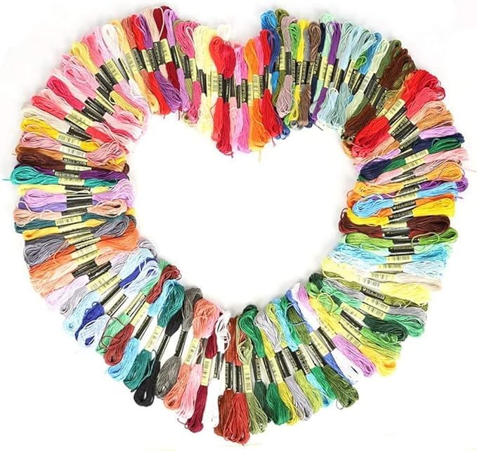 8Pcs 7.5m Cotton Stitch Embroidery Thread Floss DIY Friendship Bracelets Floss Craft Sewing Skeins Grey Fashion Embroidery Floss for Arts, Crafts and Sewing