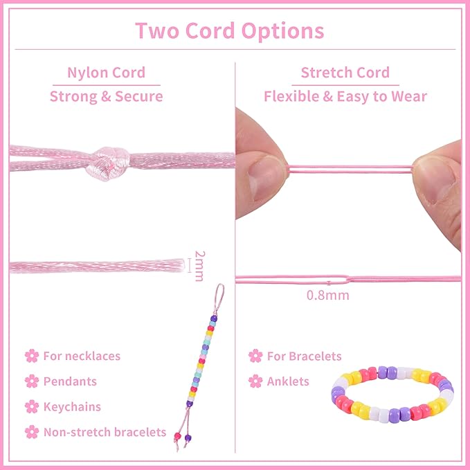 Rujiaoa Pony Bead Kit, 24 Pack Bulk Bracelet Making Kits for Party & Classroom Activities, Pre-Packed Group DIY Set with Beads, Cords, Bags & Instructions