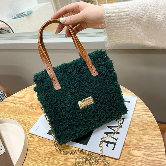 WADORN DIY Knitting Crochet Bag Making Kit, Handmade Woven Tote Bag Making Materials Set Women Shoulder Bag Making Accessories Hand Crafting Yarn Weaving Kit Birthday Christmas Gift, Green