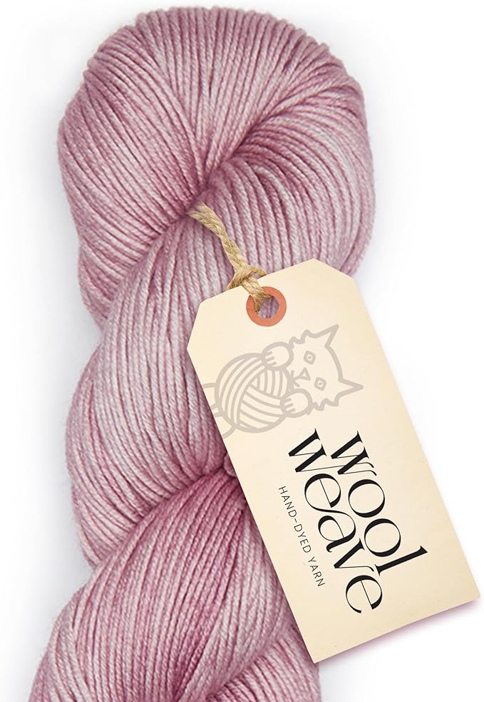 Superwash Merino Wool Yarn for Knitting & Crocheting - Premium Hand Dyed, 100gr, 240 Yards, Dk Weight - Luxurious, Soft & Durable Pink Yarn