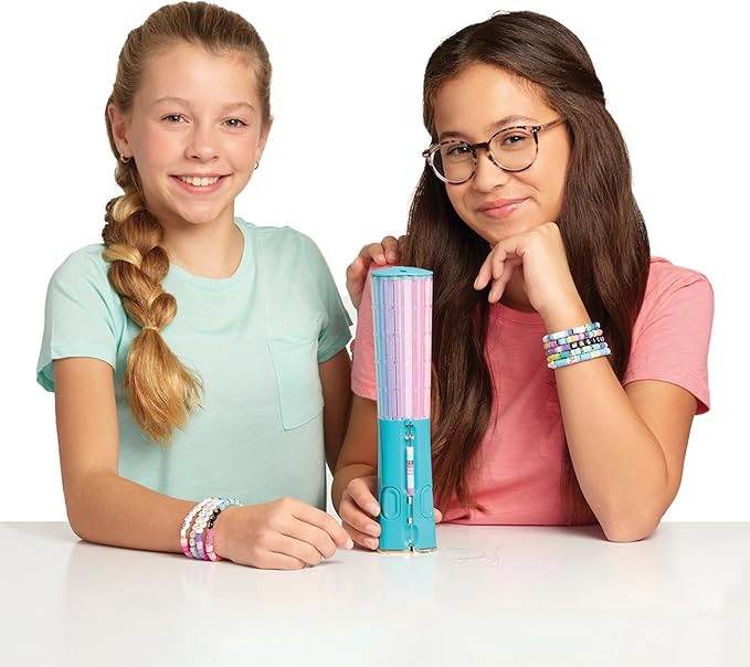 Make It Real Swift Clicks Deluxe Bracelet Studio - Create Colorful Friendship Bracelets with Swift Clicks Deluxe Design Tool - Includes Beads and Charms