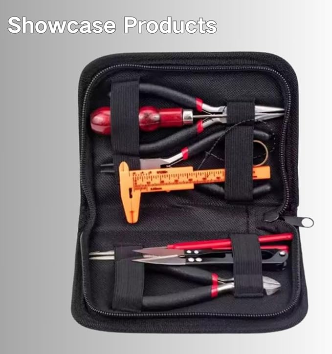 10Pcs Jewelry Pliers Set for Jewelry Makin, Bracelet or Rosary Pliers, Wire Jewelry Making Tools with Zipper Storage Case for Crafting and Repair
