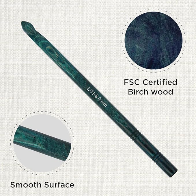 KnitPro Dreamz Single-Ended Crochet Hook | US Size L (8mm)