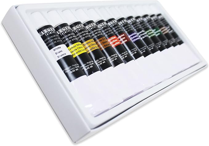 Sargent Art 23-0701 Tube Watercolors Set, Premium,Assorted, 0.40 Fl Oz (Pack of 12)