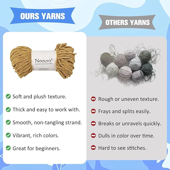 Noocro Amigurumi Crochet Kit for Beginners, Intermediate and Advanced Crocheters, DIY Crochet Plushie Kit with Complete Kit, Detailed Instrucions and Video Tutorial - Fun Craft Gift (Seal)
