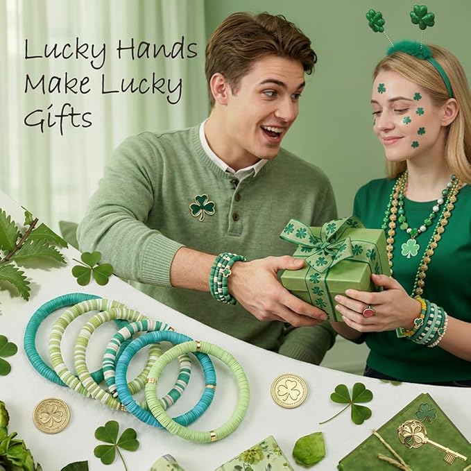 Clay Beads Bracelet Making Kit for Beginner, 2100 Pcs Preppy Polymer Heishi Beads with Charms Kit for Jewelry Making Necklace Earring DIY Crafts