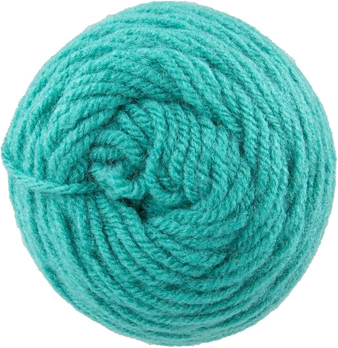 Craft County Size 4 (Medium) 100% Acrylic Fiber Yarn – Variety of Color and Pattern Options – Great for Crochet, Knitting, and Weaving (Jade)