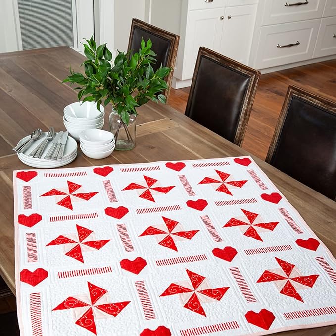 Riley Blake Quilt Project of The Month Kit: Easy DIY Designs for Every Season, for Quilting, Apparel, Crafting, and Home Decor (Table Topper - February)