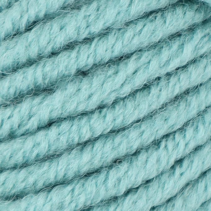Estako Megastar, (4 Skeins Pack) 75% Acrylic 25% Wool Yarn, Soft, Chunky Bulky Weight #5 for Crochet and Knitting (4 x 3.52 Oz) / (4 x 120 Yrds) (64064 - Mint)
