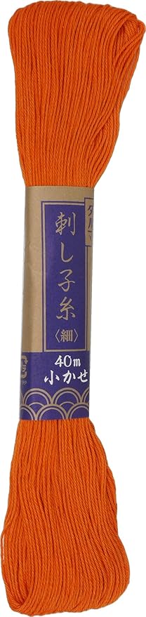 Yokota Sashiko Thread 40m 5x1 (Dark Orange)