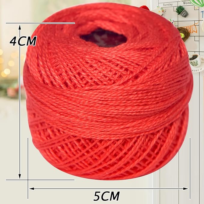 Soft 20 Colors Classic Crochet Thread 20 Pack,100% Cotton (Violet-3726-554)