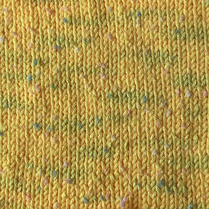 Tweed Twinkles Soft Baby Yarn for Crocheting, 8-Pack (696Yds / 400G), Free Patterns - Acrylic Baby Blanket Knitting Yarn with Flecks - Size 3 DK Light Worsted Weight - Daffodil Yellow