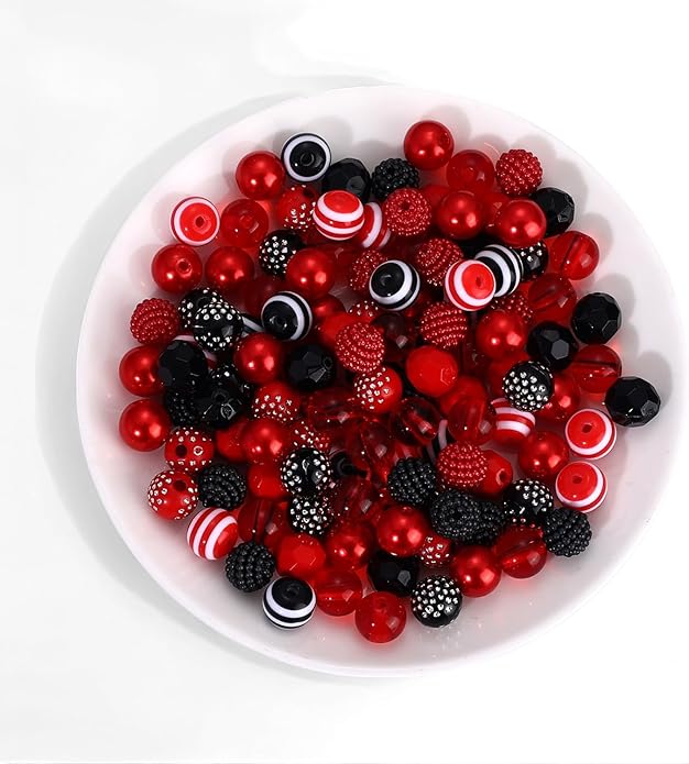 2200PCS+ Game Day Beads Charms for Bracelet Making Polymer Clay Beads Crystal Pearl Letter Gold Spacer Beads Football Charms for Game Day Bracelet Necklace Making DIY Crafts