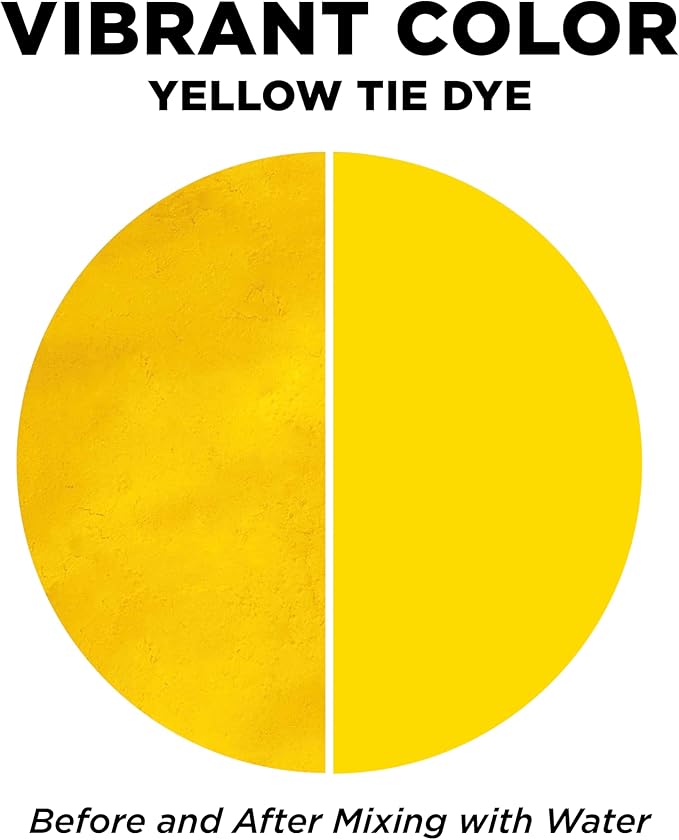 Tulip One-Step Tie-Dye Kit Fabric , 3 Fabric Dye Refill Packs, Yellow
