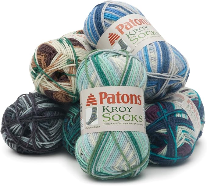 Patons Kroy Socks Yarn - (1) Gauge - 1.75 oz - Dad's Jacquard Dad's Jacquard -