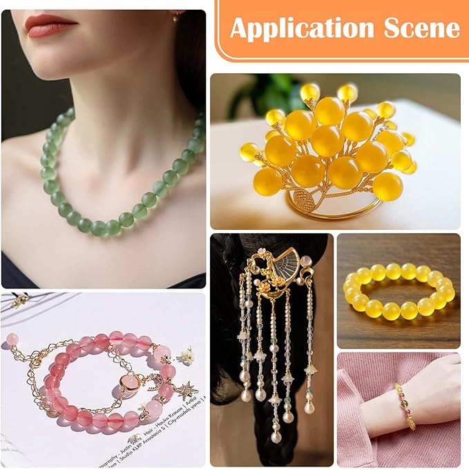 1250Pcs 8mm Glass Beads for Jewelry Making, Beads for Bracelets Making, Round Crystal Loose Beads Bracelet Kit for Bracelets Making, Jewelry Making, Earring, Necklaces and DIY Crafts