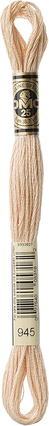 DMC 117-945 6 Strand Embroidery Cotton Floss, Tawny, 8.7-Yard