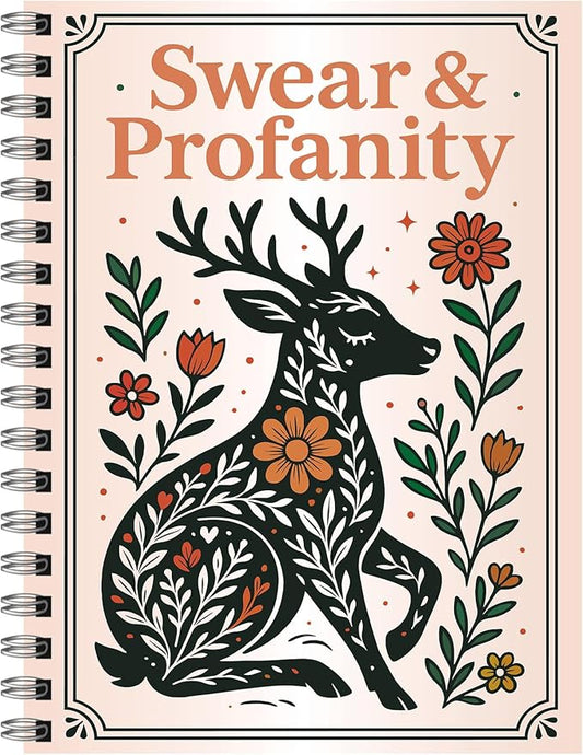 Zouier Swear Word Funny Coloring Book for Adults Relaxation Spiral Bound, Stress Relief, Cancer Care, Self Care, Get Well Gifts Crafts for Women