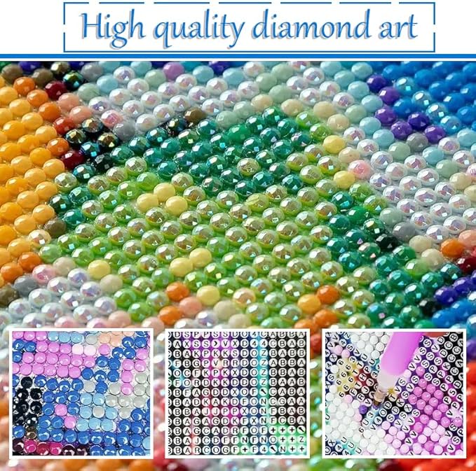 KEYRANKE 2 Pack Villa Diamond Painting Kits for Adults 5D DIY Diamond Art Kit Paint with Round Full Drill Diamonds for Beginners Gem Paintings Art for Home Wall Decor Gifts (12X12 Inch)