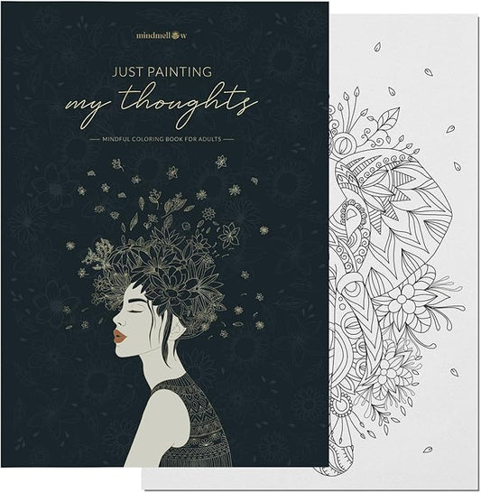 Coloring Books for Adults Relaxation by Mindmellow – Stress Relief Coloring Book for Adults & Teens - Calming Designs to Inspire Creativity and Mindfulness - Coloring Books for Teens