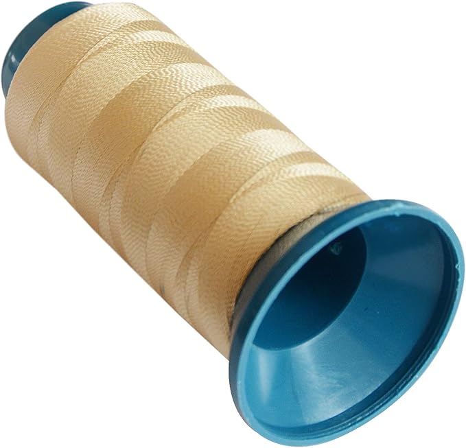 Hair Weaving Thread with C/J/I/T Needles 1500 Yards 210 D Strength Polyester Thread Sewing Thread for Making Wigs Hair Extension Kit (Blonde)