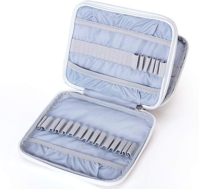 Teamoy Organizer Case for Interchangeable Circular Knitting Needles, Crochet Hooks and Knitting Accessories, Keep All in Place and Easy to Carry, Cats Pink (No Accessories Included)