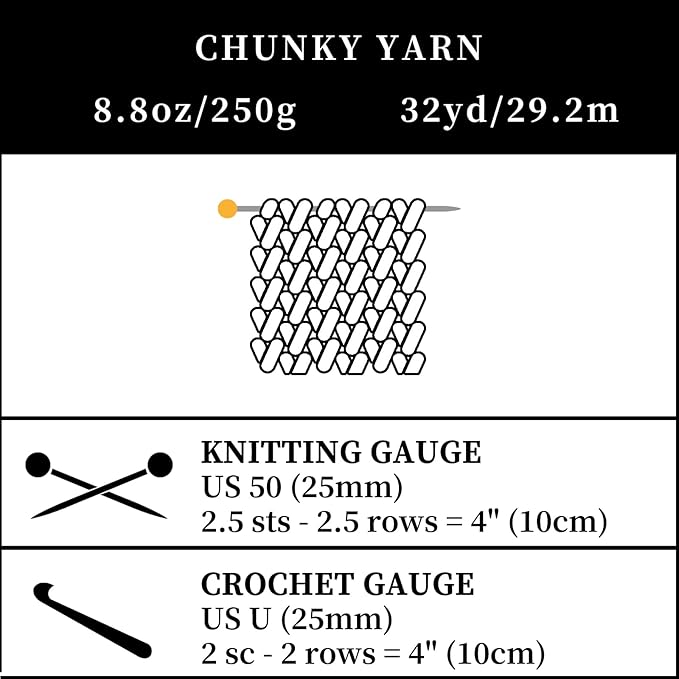 SUNTQ 8 Pack Jumbo Chunky Chenille Yarn for Crocheting, Bulky Thick Fluffy Yarn for Hand Knitting Blanket, Soft Plush Knitting Yarn for Cushions, Pet Bed, Home Decor, White(32 yds,8.8 oz Each Skein)