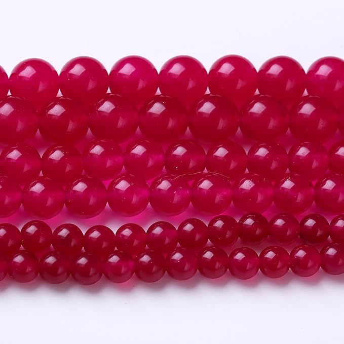Rose Carnelian Stone Beads for Jewelry Making DIY Bracelet Necklace Gemstone Round Crystal1 Strand 15.5inch 60PCS 6MM