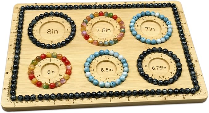 Petoysoso Bead Boards for Jewelry Making, Bamboo Beading Board, Bracelet Bead Board for Bracelet, Jewelry Making, Necklaces,DIY Small
