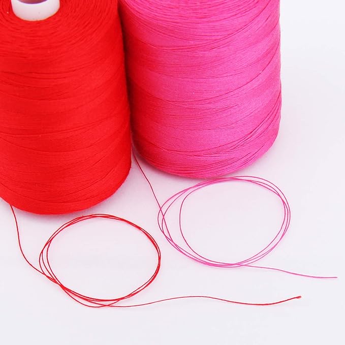 Threadart 100% Cotton Thread | for Quilting, Sewing, and Serging | 1000M Spools 50/3 Weight | Rose 205