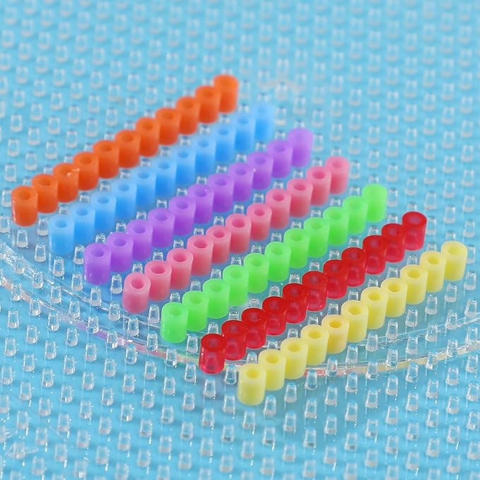 Lenwen 52000 Pcs Fuse Beads 96 Colors 2.6 mm Tiny Mini Fuse Beading Melty Beads with Pegboards Creative Refill Set Art Crafts for Girls Kids Beginners DIY Art Beading Party