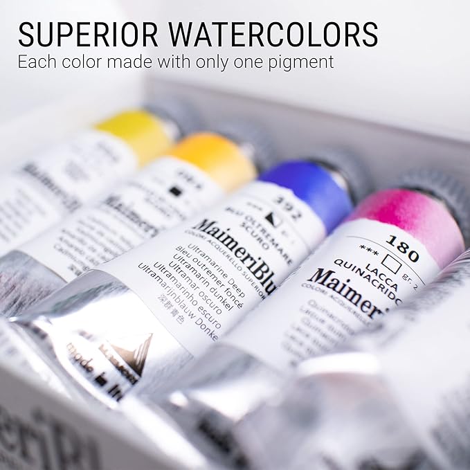 MaimeriBlu Watercolor Intro Set, 5 Tubes, 12ml