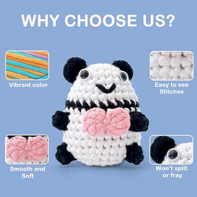 3.5Oz Beginner-Friendly Yarn for Crocheting and Knitting;Worsted-Weight Medium #4;Cotton Blend Yarn for Beginners with Easy-to-See Sitches,Great for Amigurumi DIY (Black,1 Skein)