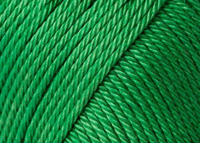 3 Skein/Pack Schachenmayr (SMC) Catania Originals Yarn, Each Ball 1.76 Oz (50gr) / 136 Yards (125 m), 100% Mercerized Cotton for Knitting and Crochet Yarn, Sport Weight, 412 - Moss