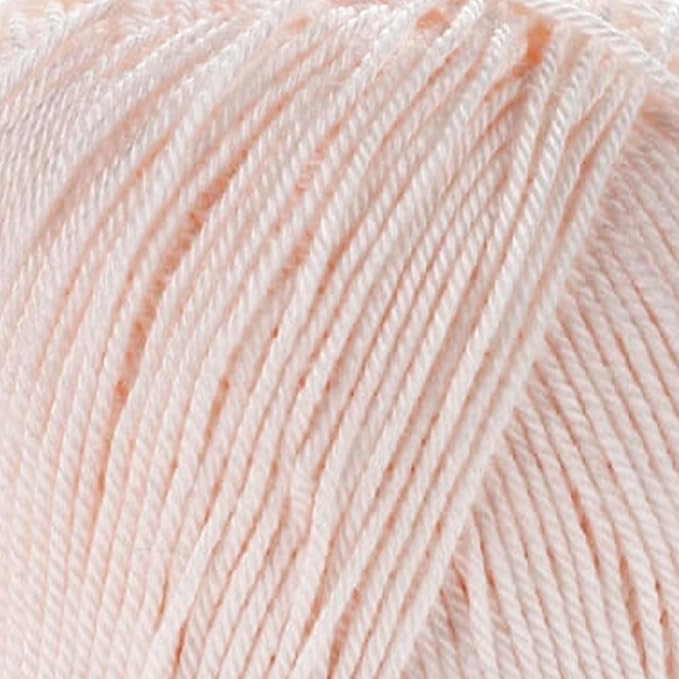 Silky Touch Acrylic Yarn - Soft Sport Weight Yarn for Crochet & Knitting - 100g / 383yds - 100% Microfiber Acrylic - Lightweight Fine Smooth Yarn(Pink - Light Peach, 2 Skeins)