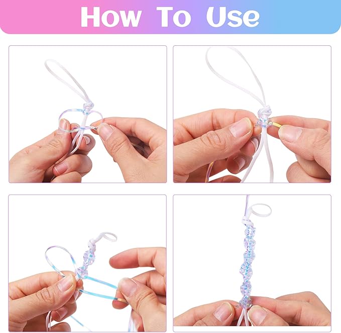 Candygirl Lanyard String, 12 Rolls Gimp String Plastic Lacing Cord Elastic String for Bracelet Keychains Boondoggle Making Kit DIY Craft Weaving Kit for Adult Kids Girls（787 Feet）