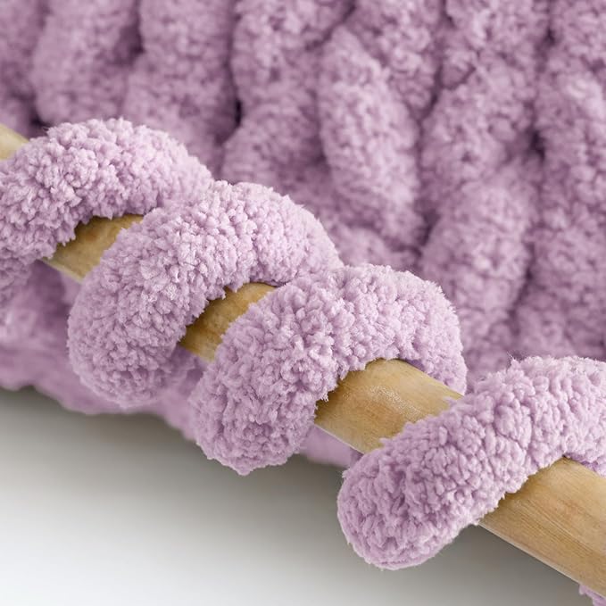 Jumbo Chunky Yarn for Hand Knitting - Super Thick Chenille Chunky Yarn for Crocheting - Extra Soft Bulky Fluffy Blanket Big Yarn 8 Jumbo Pack (27yds,8 oz Each Skein)