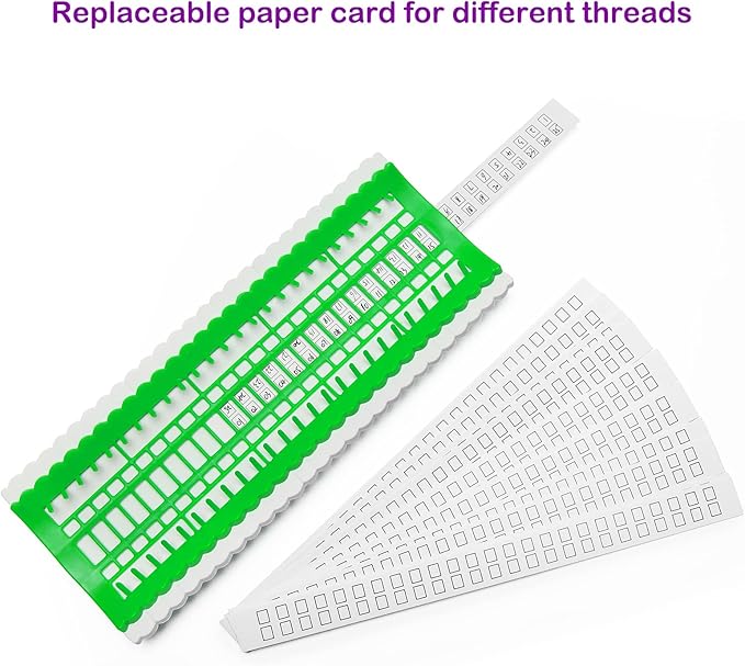 50 Positions Floss Organizer Embroidery Shelf, Luxiv Thread Organizers for Cross Stitch Embroidery Thread Holder with 15 Pcs Replaceable Paper Card Sewing Needle, Embroidery Floss Organizer…