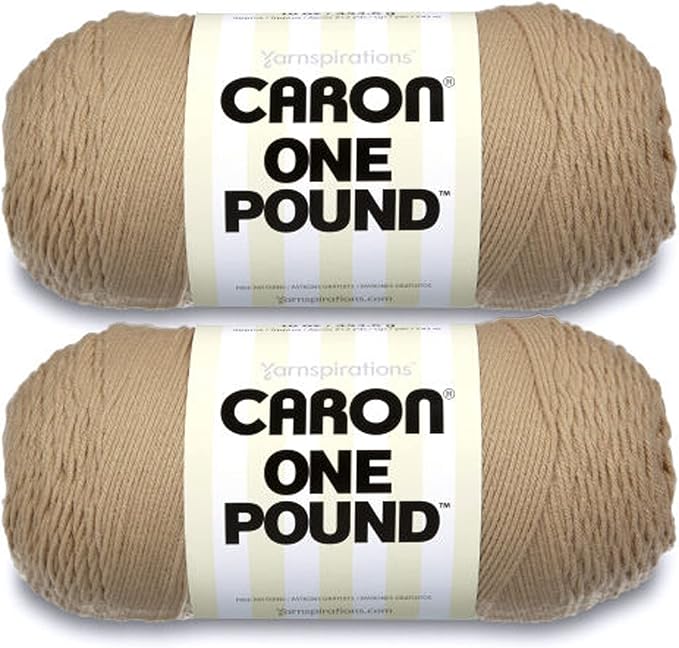Caron One Pound Lace Yarn - 2 Pack of 454g/16oz - Acrylic - 4 Medium (Worsted) - 812 Yards - Knitting/Crochet
